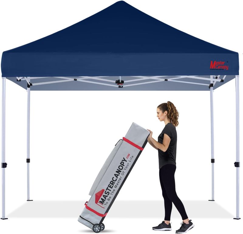 Photo 1 of **Canopy only** MASTERCANOPY Pop Up Canopy Tent Commercial Grade 10x10 Instant Shelter (Navy Blue)
