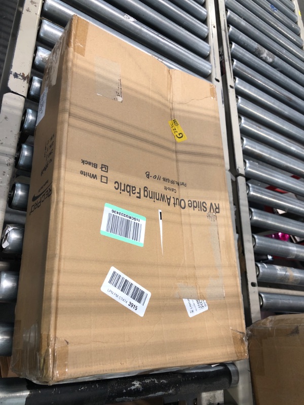 Photo 1 of RecPro RV Slide Out Awning | RV Slide Topper | Slideout Awning | Fabric Only | Size Options Available | Black or White Version (46" x 110", Black) 46" x 110" Black