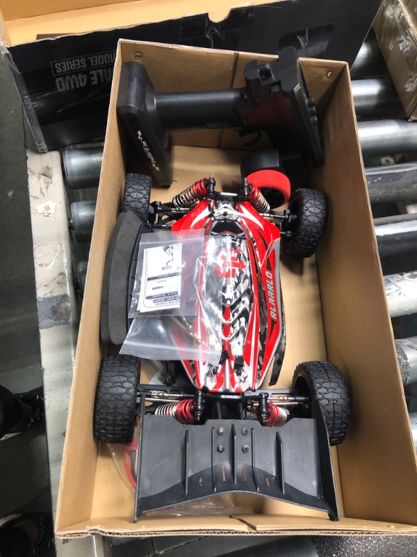 Photo 3 of CROBOLL 1:14 Fast RC Cars for Adults 70+KMH Hobby RC Truck, 4WD Remote Control Car Off-Road Racing Buggy, Electric Vehicle Toy for Adults Kids with Oil-Filled Shock Absorbers A-red