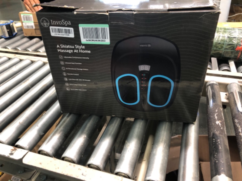 Photo 1 of InvoSpa Shiatsu Foot Massager Machine with Heat - Electric Deep Kneading Heated Foot Massage Air Compression - Spa Feet Massager Stocking Stuffers
