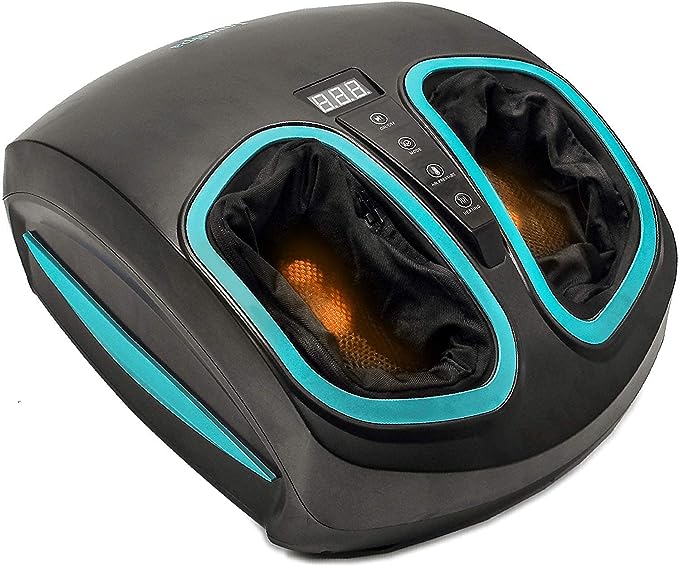 Photo 1 of InvoSpa Shiatsu Foot Massager Machine with Heat - Electric Deep Kneading Heated Foot Massage Air Compression - Spa Feet Massager Stocking Stuffers
