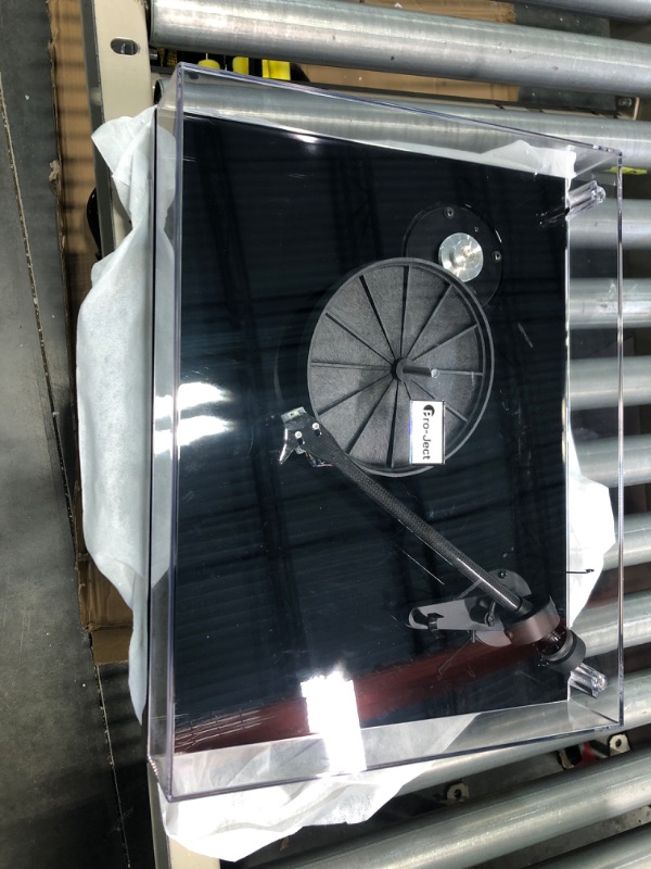 Photo 1 of Pro-Ject Debut Carbon EVO, Audiophile Turntable with Carbon Fiber tonearm, Electronic Speed Selection and pre-Mounted Sumiko Rainier Phono Cartridge (High Gloss Black)
