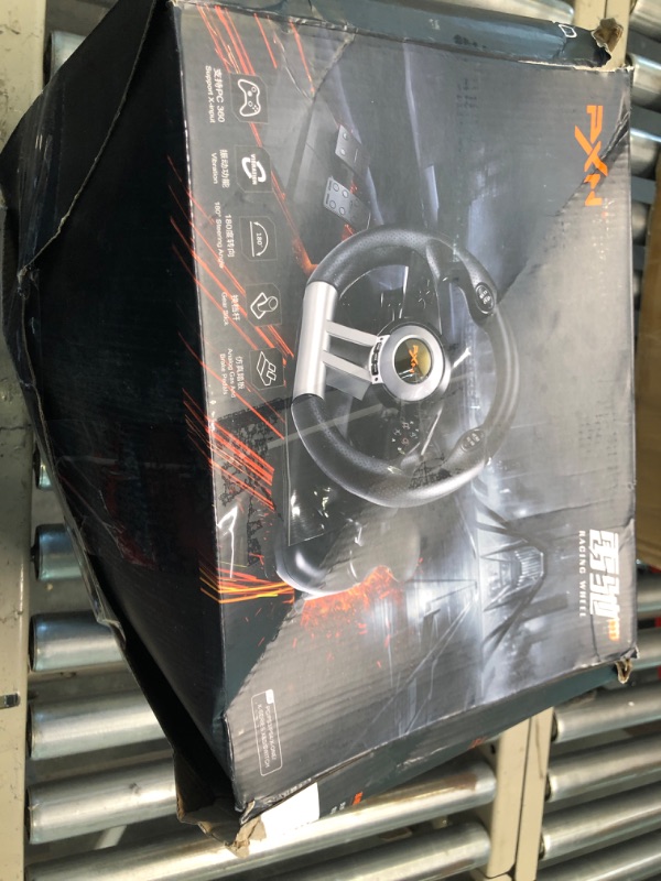 Photo 1 of PXN V3IIBK PC Racing Wheel Game Steering Wheel, Used - Like New Driving Wheel Volante PC 180 Degree Racing with Pedal for Windows PC, PS3, PS4, Xbox One,Xbox Series S/X(black02)