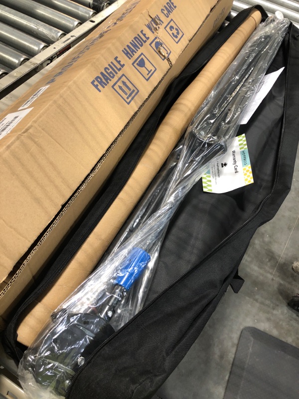 Photo 1 of Portable Projector Screen with Stand for Home & Outdoor Movie Projection with White Movie Screen,Sturdy Tripod & Carry Bag - 80 in SYZJ-101