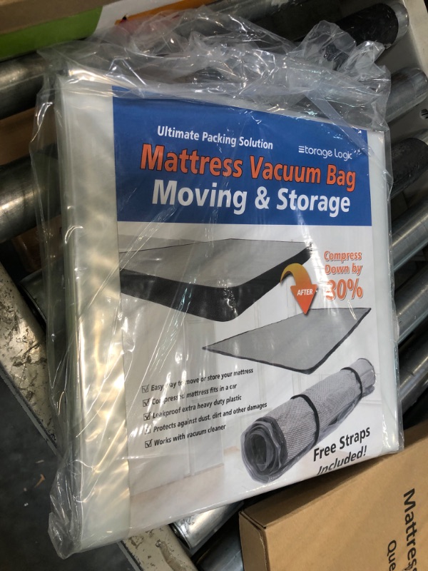 Photo 3 of (Queen/Full/Full-XL) Foam Mattress Vacuum Bag for Moving/Storage-Compress Mattress by 80%