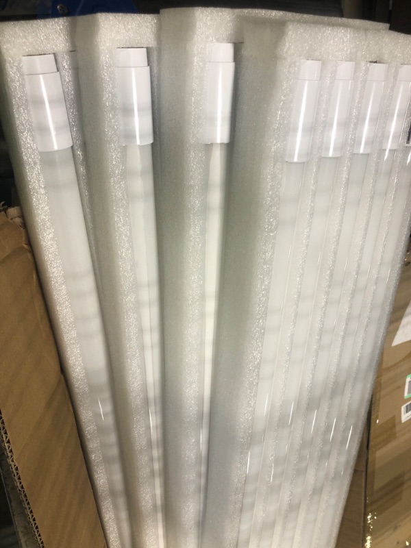 Photo 4 of 20 Pack 4FT LED T8 Hybrid Type A+B Light Tube, 18W, Plug & Play or Ballast Bypass, Single-Ended OR Double-Ended, 5000K, 2400lm, Frosted Cover, T8 T10 T12 for G13, , 120-277V, UL Listed 4 Ft | 5000k