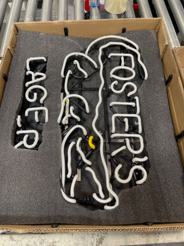 Photo 1 of Neon Signs for Wall Decor 20x24inch Foster's Lager Beer Alligator Sign Light Man Cave Bar Pub Beer Gift Lamp Neon Glass Tubing