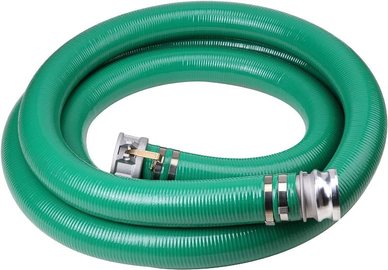 Photo 1 of 3" x 20' Green PVC Suction Hose Assembly, 3" Male X FemaleCam and Groove? For Swimming Pools & Spas 60 PSI Max Pressure