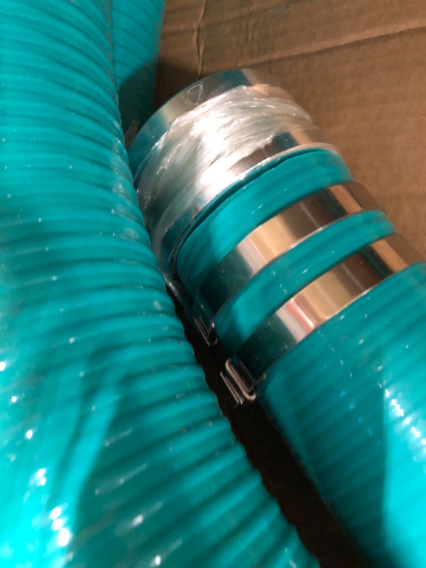 Photo 3 of 3" x 20' Green PVC Suction Hose Assembly, 3" Male X FemaleCam and Groove? For Swimming Pools & Spas 60 PSI Max Pressure