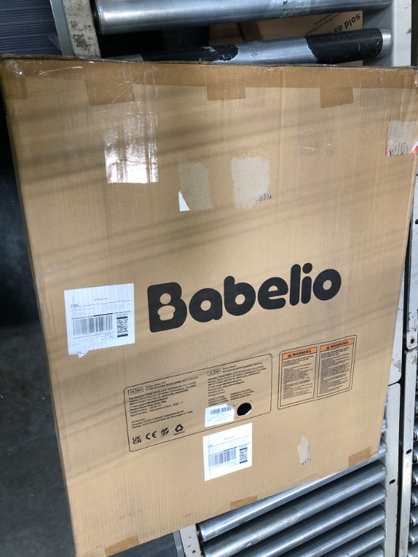 Photo 1 of BABELIO 26-40 Inch Easy Install Extra Wide Pressure Mounted Metal Baby Gate, No Drilling, No Tools Required, with Wall Protectors and Extenders (Black)