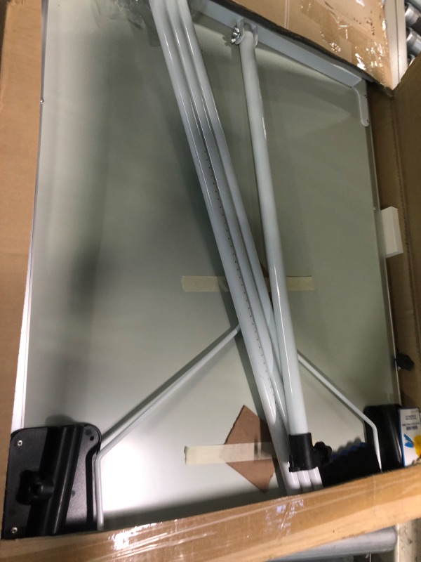 Photo 1 of Easel Whiteboard - Magnetic Portable Dry Erase Easel Board 36 x 24 Tripod Whiteboard Height Adjustable, 3' x 2' Flipchart Easel Stand White Board for Office or Teaching at Home & Classroom *Silver 36x24
