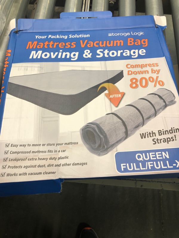 Photo 3 of (Queen/Full/Full-XL) Foam Mattress Vacuum Bag for Moving/Storage-Compress Mattress by 80%