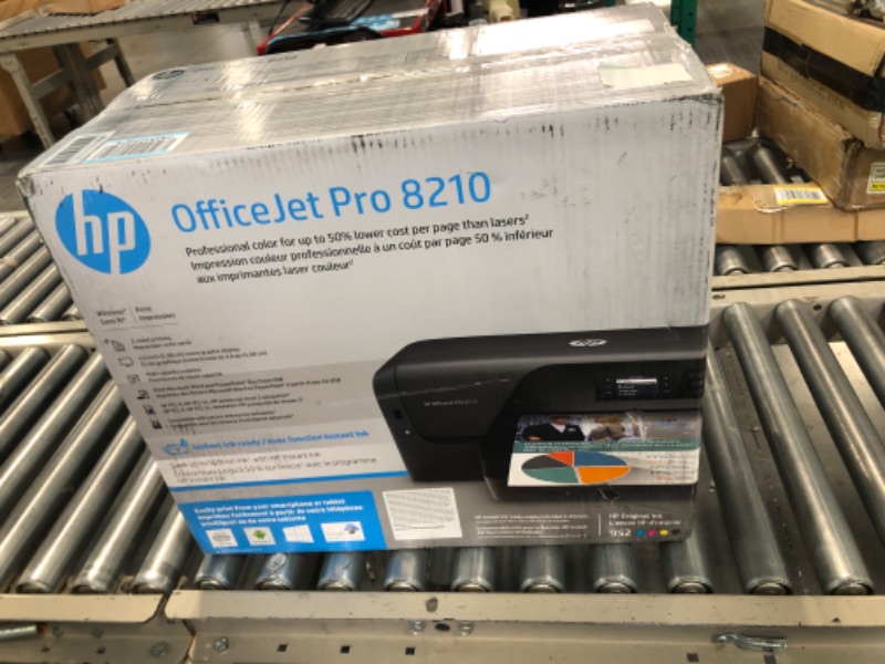 Photo 2 of HP OfficeJet Pro 8210 Wireless Color Printer, HP Instant Ink or Amazon Dash replenishment ready (D9L64A),Black
