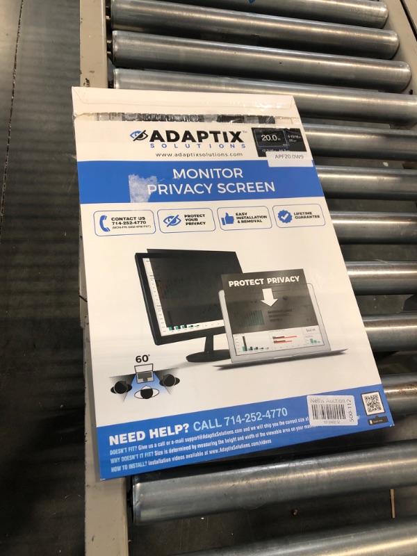 Photo 2 of Adaptix Monitor Privacy Screen 20” – Info Protection for Desktop Computer Security – Anti-Glare, Anti-Scratch, Blocks 96% UV – Matte or Gloss Finish Privacy Filter Protector – 16:9 (APF20.0W9) 20" Diagonal - 16:9 Aspect Ratio