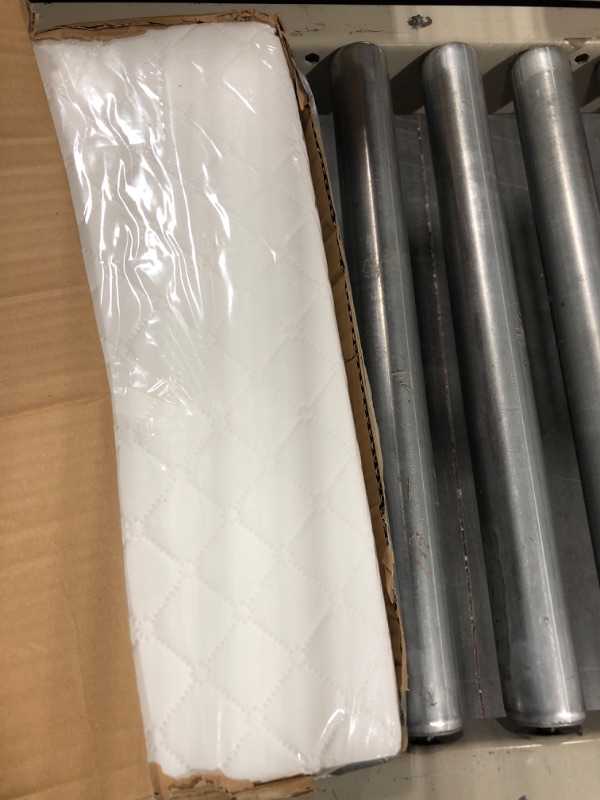 Photo 1 of Dream On Me Universal Cradle Mattress | Waterproof | 2” Fiber Core | Cradle Mattress | Greenguard Gold Certified | 36" x 18" White Check Vinyl Cover