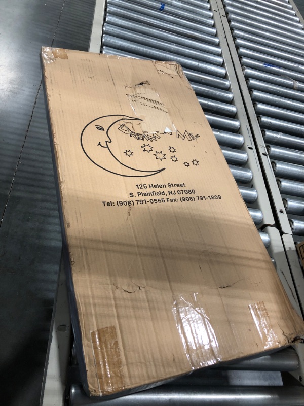 Photo 1 of Dream On Me Universal Cradle Mattress | Waterproof | 2” Fiber Core | Cradle Mattress | Greenguard Gold Certified | 36" x 18" White Check Vinyl Cover