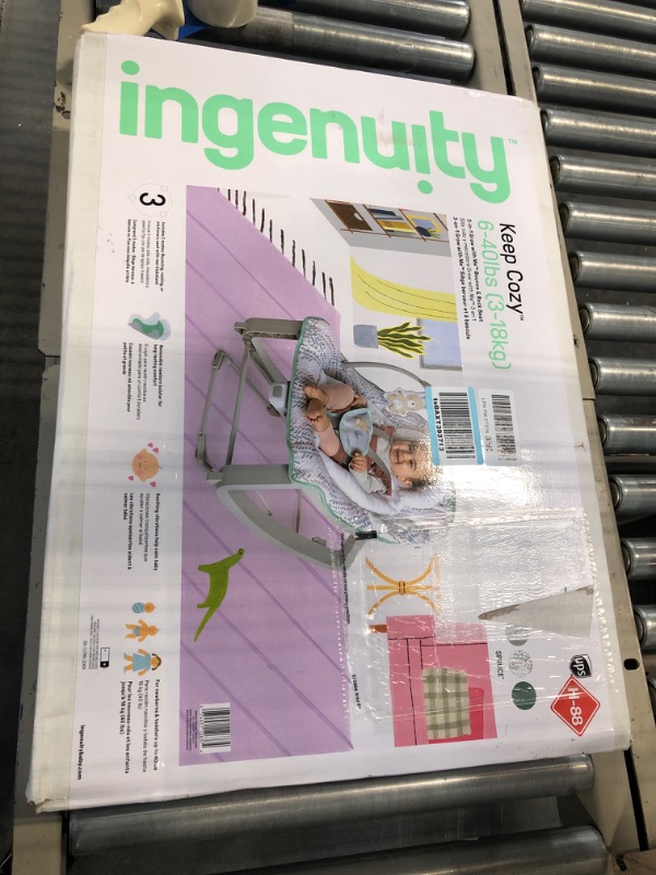 Photo 1 of Ingenuity Keep Cozy 3-in-1 Grow with Me Vibrating Baby Bouncer Seat & Infant to Toddler Rocker - Spruce, Newborn and up