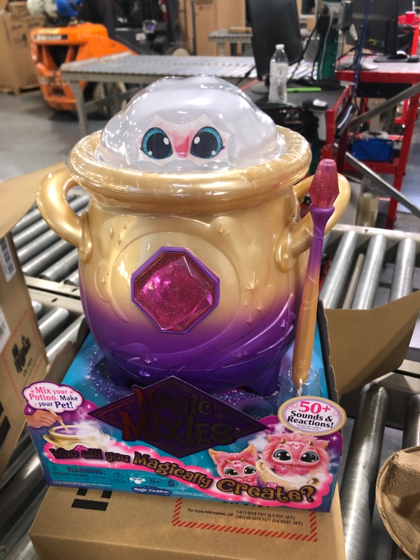 Photo 1 of Magic Mixies Magical Misting Cauldron with Interactive 8 inch Pink Plush Toy and 50+ Sounds and Reactions