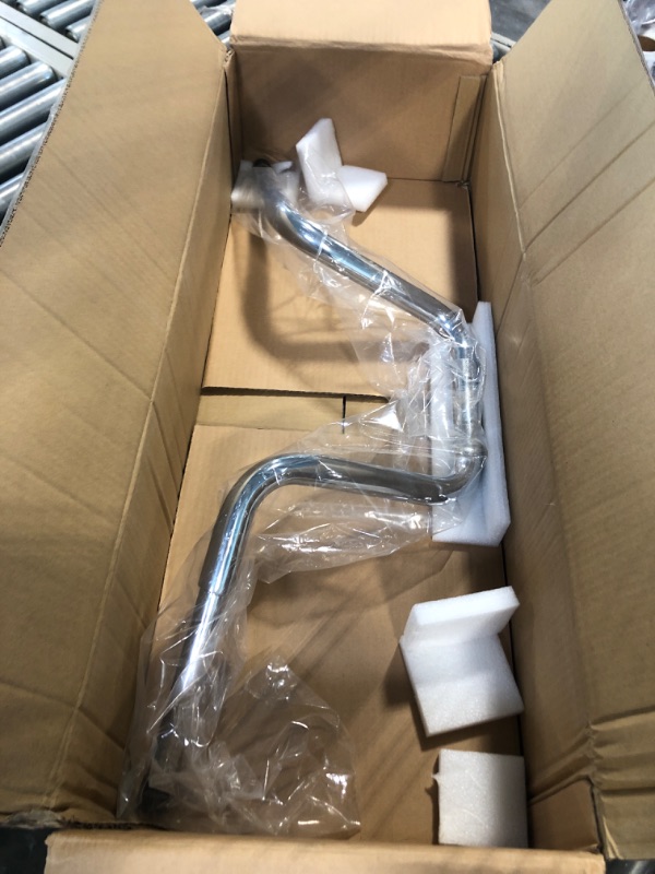 Photo 1 of MoKitDora Softail Ape Hangers 10" Rise 1 1/4" Fat 1.25" Clamp Handlebars for Harley 2018-up Softail Low Rider Fat Bob, Breakout, Street Bob & 2014-up Touring Road King Special, Chrome 10.25 Inch