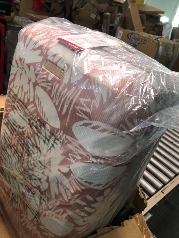 Photo 1 of American Tourister Moonlight Hardside Expandable Luggage with Spinner Wheels, Ascending Gardens Rose Gold, Carry-On 21-Inch Carry-On 21-Inch Ascending Gardens Rose Gold