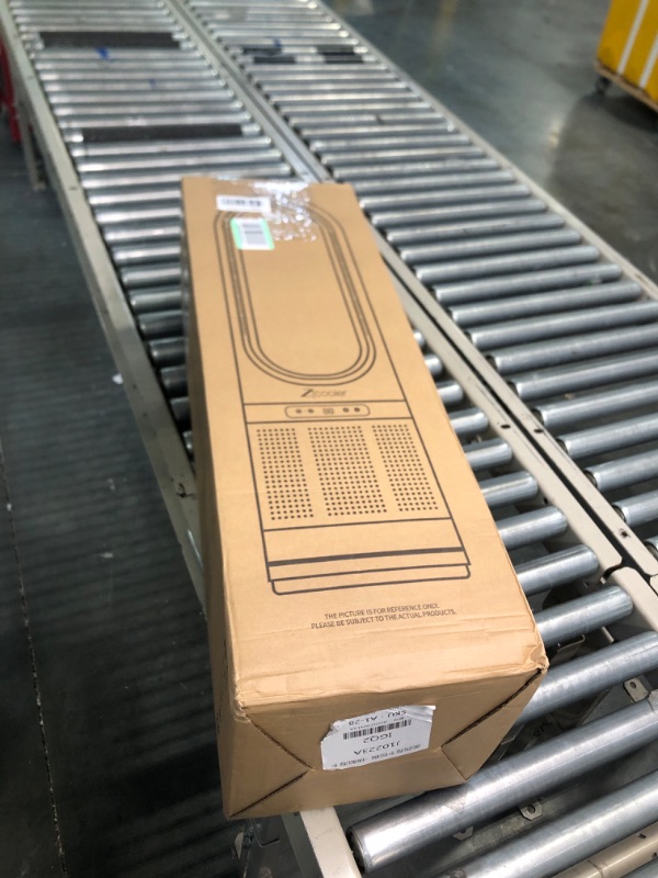 Photo 1 of ZICOOLER Bladeless Tower Fan and Air Purifier, 80° Oscillating Fan for Bedroom, 32 inch Standing Floor Fans with HEPA Filter 99.97%, Remote, Quiet Cooling Fan for Indoor Home Office Room Large White Silver