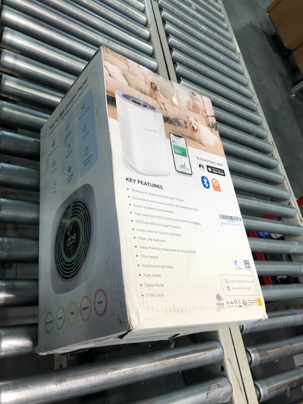 Photo 2 of Airversa HomeKit Air Purifier with Thread, ???????? ?????? ??????? ????? ???? ??? 3-Stage H13 True HEPA Filter Smart Air Cleaner 1000 sq.ft Purelle AP2 Apple Home Over Thread