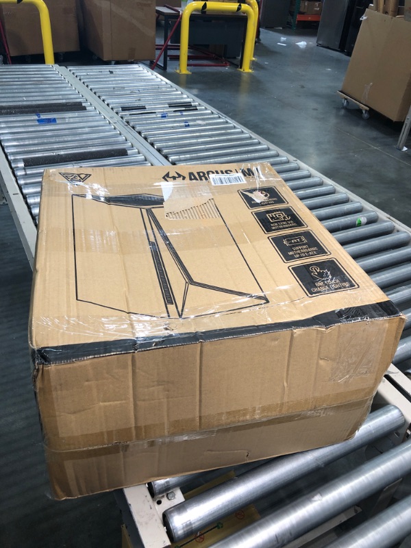 Photo 1 of GAMDIAS Argus M1 Gaming E-ATX Mid-Tower PC Case, Left Tempered Glass with LED Strip on The Front, Sync MB, Black, (GD-Argus M1(EPE))
