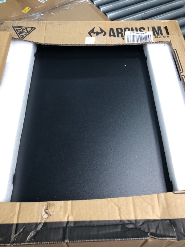 Photo 1 of GAMDIAS Argus M1 Gaming E-ATX Mid-Tower PC Case, Left Tempered Glass with LED Strip on The Front, Sync MB, Black, (GD-Argus M1(EPE))