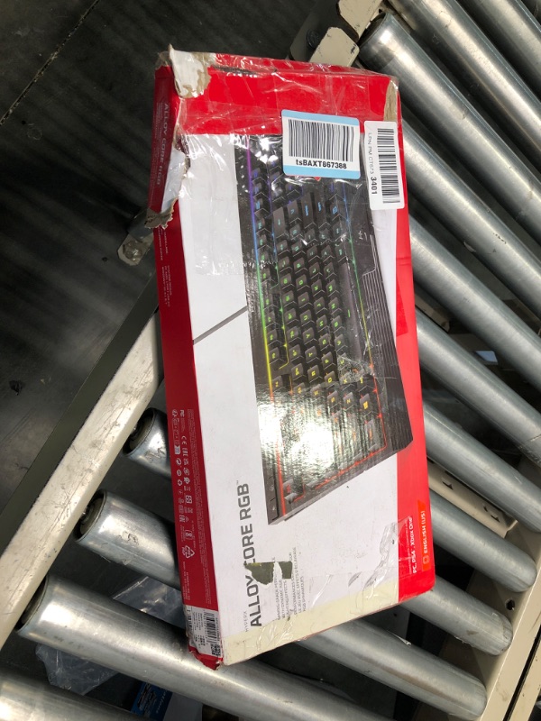 Photo 2 of HyperX Alloy Core RGB – Membrane Gaming Keyboard, Comfortable Quiet Silent Keys with RGB LED Lighting Effects, Spill Resistant, Dedicated Media Keys, Compatible with Windows 10/8.1/8/7 – Black