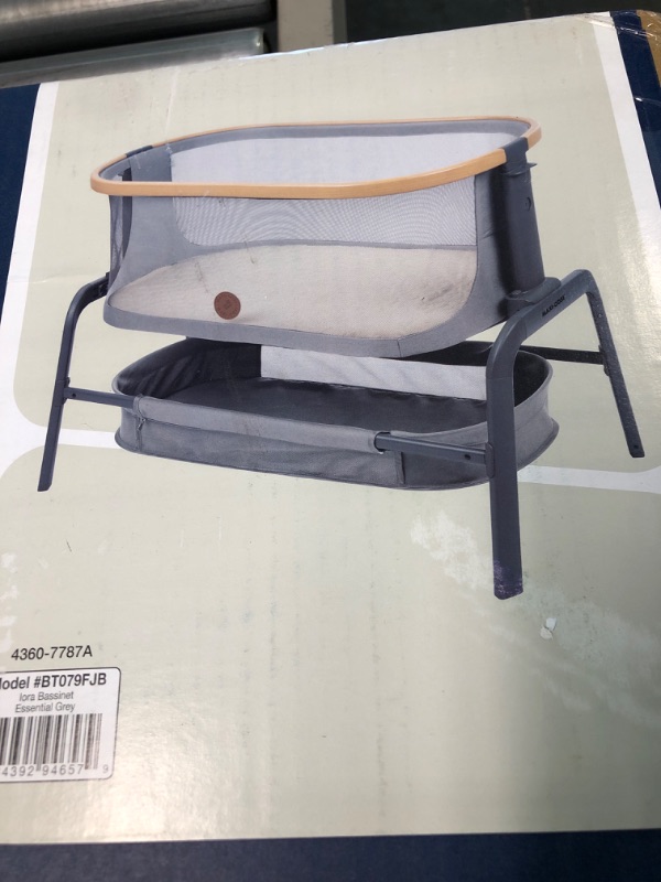 Photo 3 of Maxi-Cosi Iora Bedside Bassinet, Easy Slide Function to get The Right Position, Essential Grey