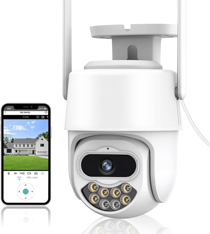 Photo 1 of 
Security Cameras Outdoor, 4MP HD Wifi Wireless Camera for Home Security Outside Surveillance Cameras with 2-Ways Audio, 24/7 Recording, Motion Detection