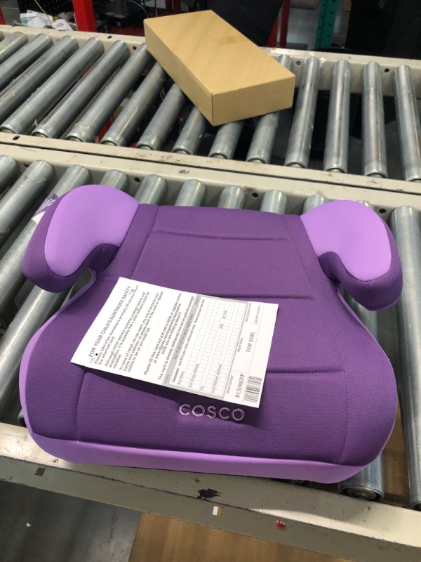 Photo 3 of Cosco Topside Booster Car Seat - Easy to Move, Lightweight Design (Grape), 1 Count (Pack of 1)