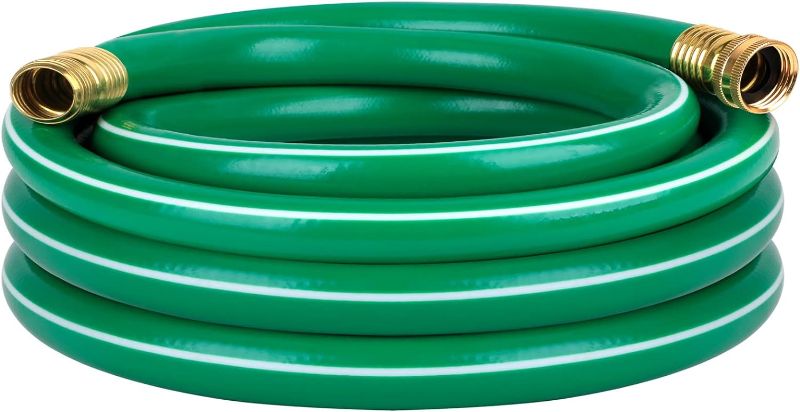 Photo 1 of 
Worth Garden 25' Garden Hose 5/8 in. x 25 ft. No leak, Durable and Lightweight Green PVC Garden Water Hose with Solid Aluminum Hose Fittings