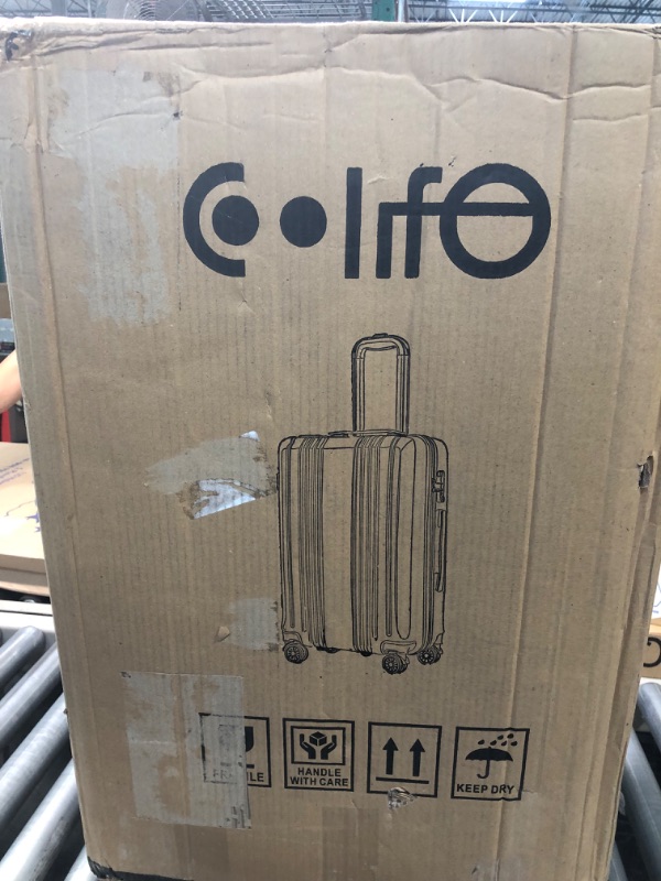 Photo 2 of Coolife Luggage 3 Piece Set Suitcase Spinner Hardshell Lightweight TSA Lock