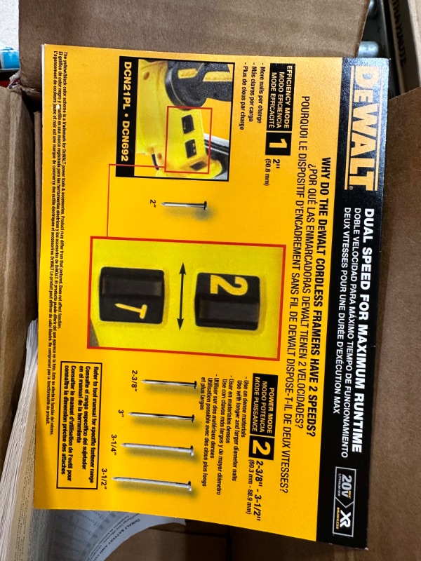 Photo 5 of ***NO BATTERY*** DEWALT 20V MAX Brushless Nailer with 5Ah Battery & Charger Kit (DCN692B & DCB205CK) w/ 5.0Ah Battery Kit