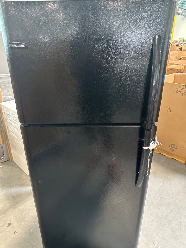 Photo 2 of Frigidaire FFTR2021TB 30 Inch Freestanding Top Freezer Refrigerator with 20 cu. ft. Total Capacity, 2 Glass Shelves, 5.1 cu. ft. Freezer Capacity, in Black