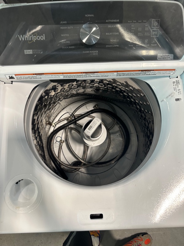 Photo 3 of whirlpool 2 in 1 removable Agitator 4.7-cu ft High Efficiency Impeller and Agitator Top-load washer 