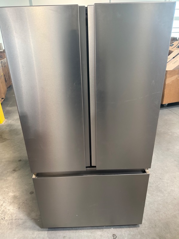 Photo 1 of Hisense 20.6-cu ft 29.9-in French Door Refrigerator with Ice Maker (Fingerprint Resistant Stainless Steel