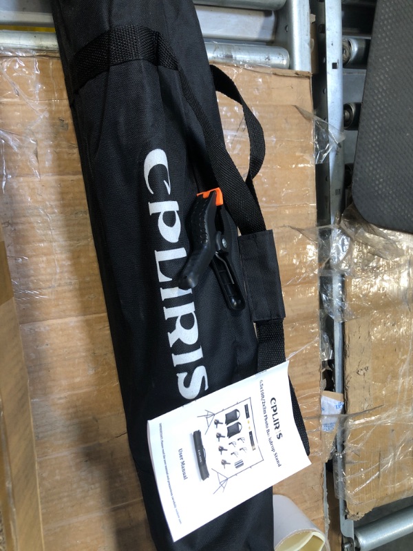 Photo 1 of Photo Backdrop Stand, CPLIRIS 6.5x10ft Adjustable Parties Background Support with 4 Spring Clips, 2 Sandbag, 4 Backdrop Holder Clip for Photoshoot, Parties, Baby Shower, Birthday