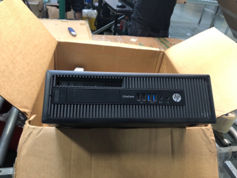 Photo 1 of HP EliteDesk 800 G1 SFF High Performance Business Desktop Computer, Intel Quad Core i5-4590 upto 3.7GHz, 16GB RAM, 1TB HDD, 256GB SSD (boot), DVD, WiFi, Windows 10 Professional (Renewed) HP Desktop