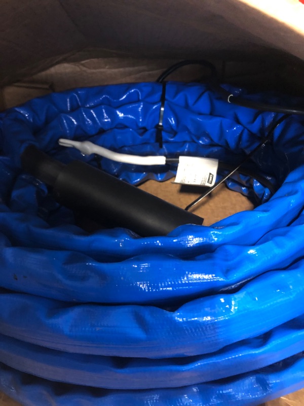 Photo 1 of Camco 25-Foot Heated Drinking Water Hose | Features Water Line Freeze Protection Down to -20°F/-28°C, an Energy-Saving Thermostat, and Includes Adapter for Connection to Either End of Hose (22911)
