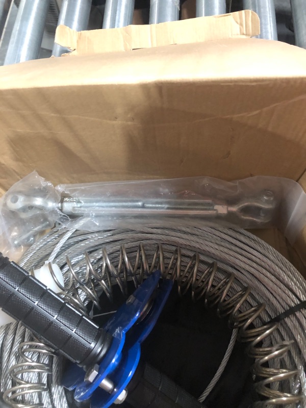Photo 1 of CTSC 75FT 95FT 110FT 250FT Zipline Kit with Stainless Steel Spring Brake and Seat 180 FT