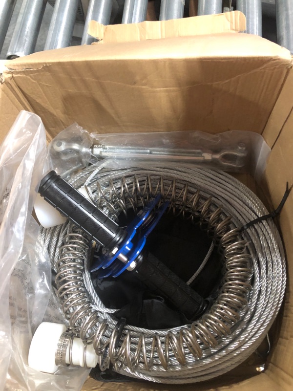 Photo 1 of CTSC 75FT 95FT 110FT 250FT Zipline Kit with Stainless Steel Spring Brake and Seat 180 FT