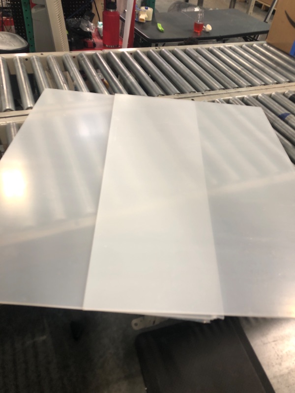 Photo 5 of 2-Pack 24 x 36” Clear Acrylic Sheet Plexiglass – 1/4” Thick; Use for Craft Projects, Signs, Sneeze Guard and More; Cut with Cricut, Laser, Saw or Hand Tools – No Knives