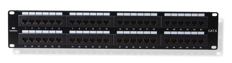 Photo 1 of Cable Matters UL Listed Rackmount or Wall Mount 48 Port Network Patch Panel (Cat6 Patch Panel / RJ45 Patch Panel) 