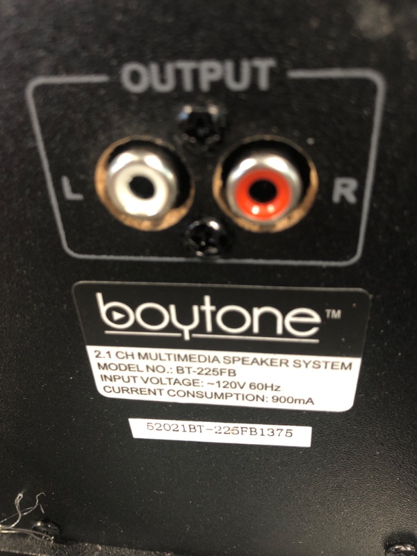 Photo 7 of Boytone BT-225FB Wireless Bluetooth Stereo Audio Speaker with Powerful Sound, Bass System, Excellent Clear Sound & FM Radio, Remote Control, Aux-in Port, USB/SD/for Phone's, Laptops, Black, 60w