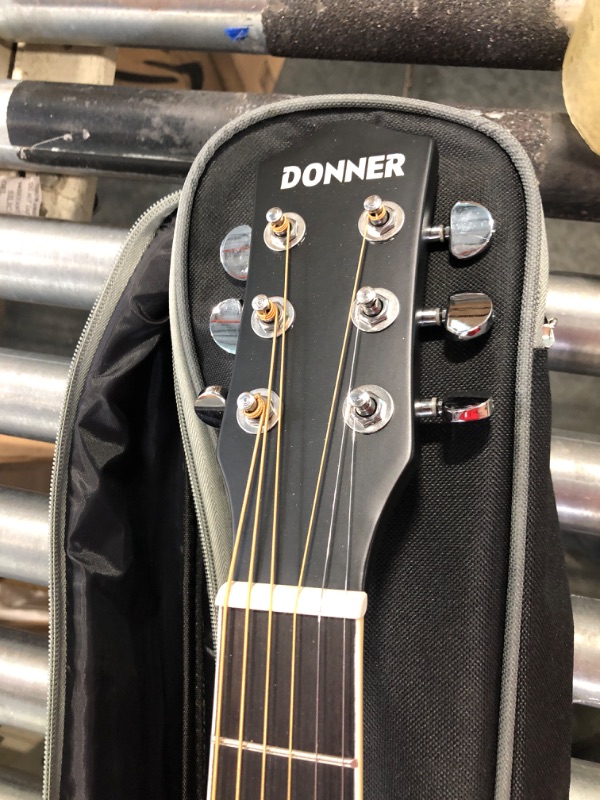 Photo 4 of ***Top string has really bad fret buzz.*** Donner Acoustic Guitar for Beginner Adult Full Size