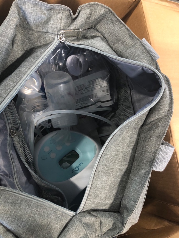 Photo 1 of Spectra - S1 Plus Electric Breast Milk Pump with Tote Bag, Breast Milk Bottles and Cooler for Baby Feeding
