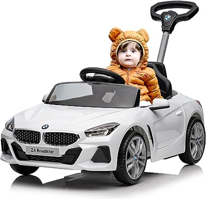 Photo 1 of FUNYARD Push Ride-on Car for Toddlers 1-5, Licensed BMW Z4 Toddler Push Car with Adjustable Push Rod/Horn Music, Push Car for Baby