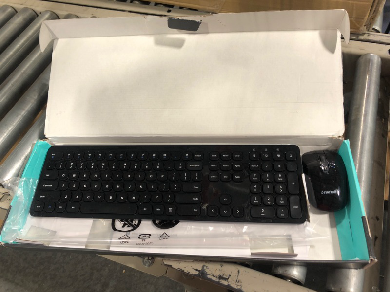 Photo 3 of Logitech MK345 Wireless Combo Full-Sized Keyboard with Palm Rest and Comfortable Right-Handed Mouse, 2.4 GHz Wireless USB Receiver, Compatible with PC, Laptop 1 pack